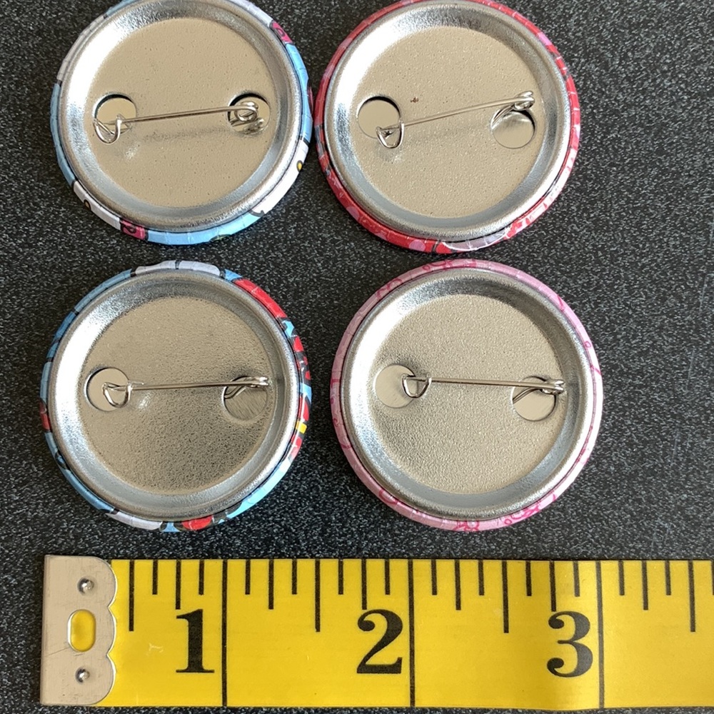 Hello Kitty Handcrafted Button Pins - Picture 4 of 4